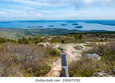 Cadillac Mountain In Acadia National Park In The Spring