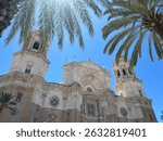 Cadiz cathedral on a sunny spring day. Cadiz, Spain. May 24th 2025
