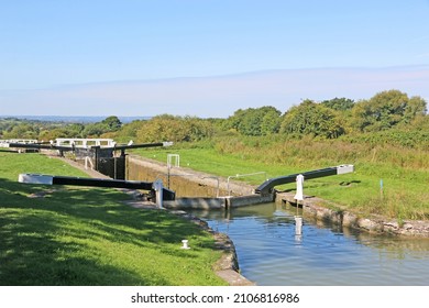 Caen Hill Canal Locks, Devizes, England	