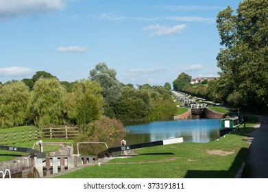 Caen Hill Locks On The Kennet And Avon.