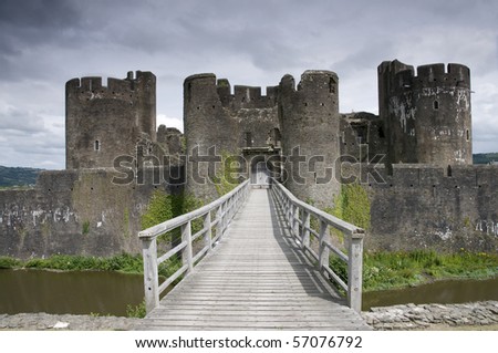 Caerphilly castle ,Wales