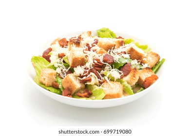 Caesar Salad Isolated On White Background