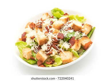 Caesar Salad Isolated On White Background