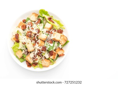 Caesar Salad Isolated On White Background