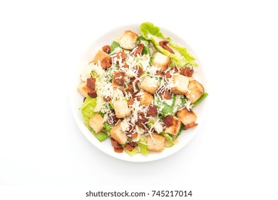 Caesar Salad Isolated On White Background