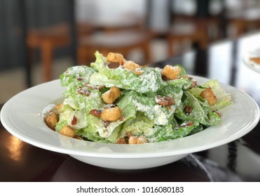 Caesar Salad On The Table