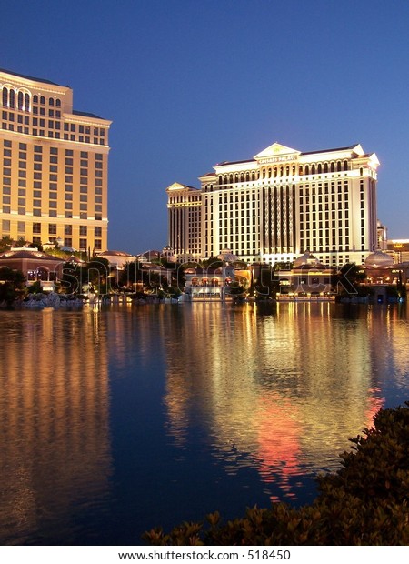 Caesars Palace Bellagio Reflecting Pool Las Stock Photo Edit Now