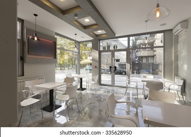 Cafe bar interior