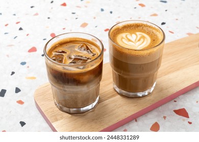 Cafe, Brack, Coffee, White, Flat, Vanilla Bean, Latte, Almond, Cream, Applicott, Ade, Lemon, Black Tea, Smore, Panna Cotta - Powered by Shutterstock