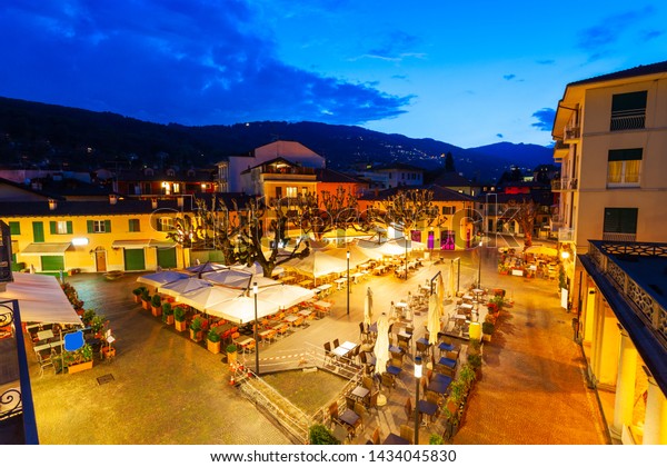 Cafe Centre Stresa Town Located Shores Stock Photo Edit Now 1434045830