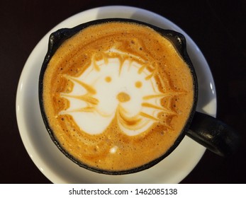 Cafe Latte Art Cat Mug