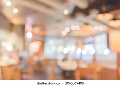 Cafe Restaurant Interior Blur For Background