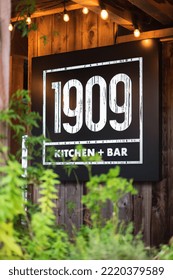 Cafe Restaurant. Interior Of A Kitchen Bar 1909 In Tofino BC Canada. Nobody, Street Photo, Selective Focus-October 4,2022