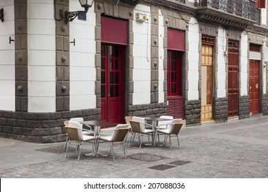 Cafe In Street Corner