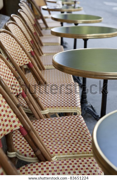 Cafe Table Chairs Paris France Stock Photo Edit Now 83651224