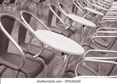 Cafe Tables Chairs San Marcos St Stock Photo Edit Now