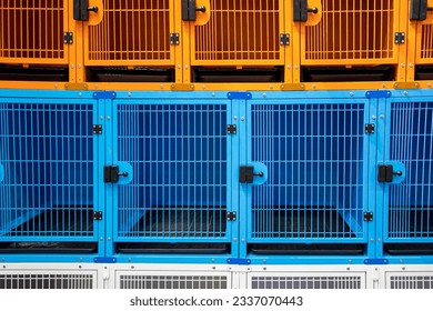 cage for pets, veterinary clinic, Stainless cages kennels for pets in the Zoo Clinic Veterinary Clinic. - Powered by Shutterstock