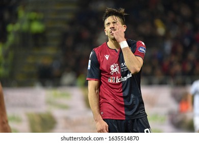 Cagliari, Italy, February 01 2020 Giovanni Simeone Of Cagliari Calcio During Cagliari Vs Parma Italian Serie A Soccer Match