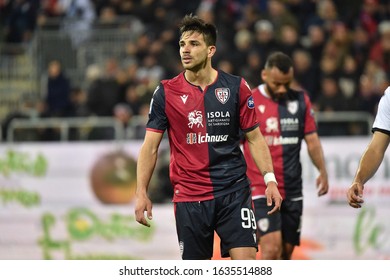 Cagliari, Italy, February 01 2020 Giovanni Simeone Of Cagliari Calcio During Cagliari Vs Parma Italian Serie A Soccer Match