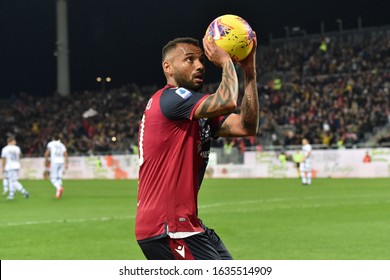 Cagliari, Italy, February 01 2020 Galvao Joao Pedro Of Cagliari Calcio ,  Kobe Bryant During Cagliari Vs Parma Italian Serie A Soccer Match