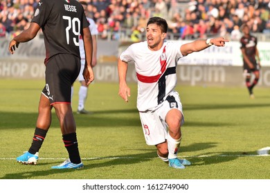 Cagliari, Italy, January 11 2020 Giovanni Simeone Of Cagliari Calcio During Cagliari Vs AC Milan Italian Soccer Serie A Men Championship