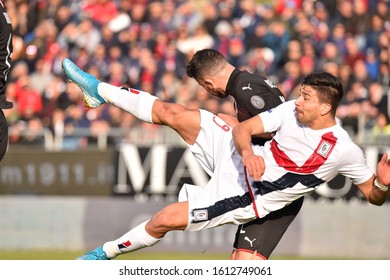 Cagliari, Italy, January 11 2020 Giovanni Simeone Of Cagliari Calcio During Cagliari Vs AC Milan Italian Soccer Serie A Men Championship