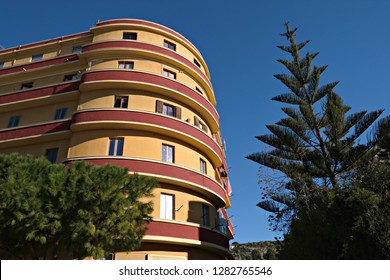 Cagliari / Italy - January 12 2019: Residential Fascist Architecture