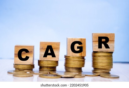 CAGR Text Or Compound Annual Growth Rate