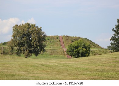 Cahokia Mounds In The Summer