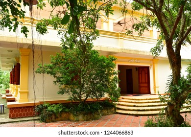 Cai Be, Socialist Republic of Vietnam - august 17 2018 : the picturesque colonial house of mister Ba Duc built in 1938