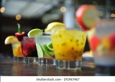 Caipirinha, Brazil's national cocktail made with Cachaca, sugar cane hard liquor, Sao Paulo, Brazil - Shutterstock ID 191967467