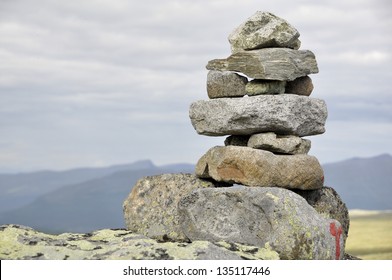 Cairn in Jotunheimen, Norway - Powered by Shutterstock