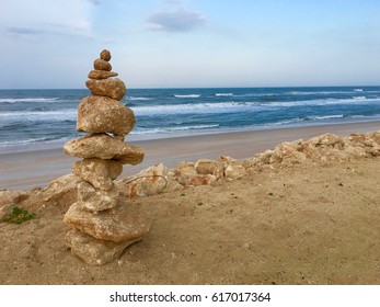 Cairn On Flagler Beach, Florida