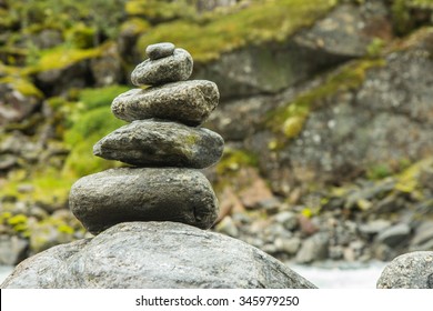 Cairn On A Mountain In Norway