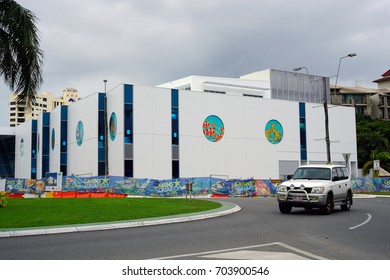 CAIRNS, AUSTRALIA -30 JUL 2017- View Of The New Cairns Aquarium In Downtown Cairns, The Largest City In Far North Queensland Near The Great Barrier Reef, Australia.