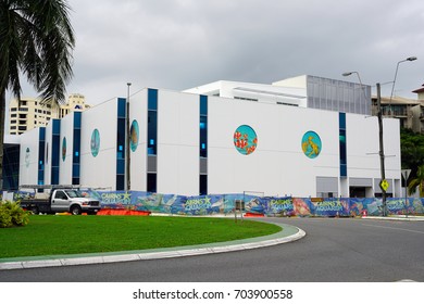 CAIRNS, AUSTRALIA -30 JUL 2017- View Of The New Cairns Aquarium In Downtown Cairns, The Largest City In Far North Queensland Near The Great Barrier Reef, Australia.