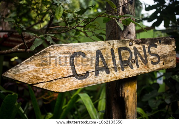 Cairns wood\
sign