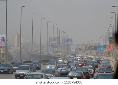 Cairo, Egypt 06.18.2012 - Traffic Jam