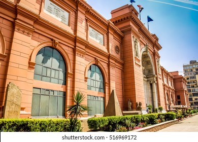 Cairo, The Egyptian Museum In Cairo, Egypt, Africa.