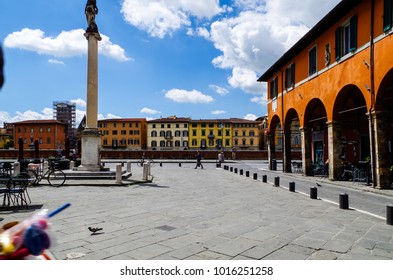 Cairoli Square In Pisa, Province Of Pisa, Tuscany, Italy. 