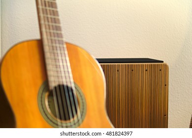 Cajon And Guitar