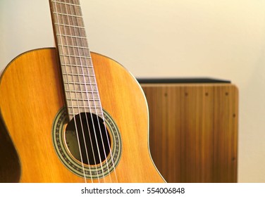 Cajon And Guitar