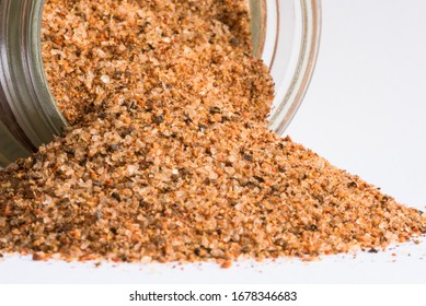 Cajun Seasoning Spilled From A Spice Jar