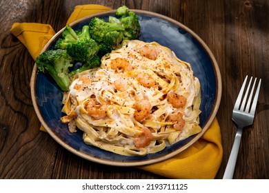 Cajun Shrimp Alfredo With Broccoli