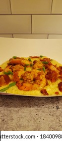 Cajun Shrimp And Grits With Bacon