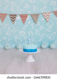 Cake Background One Year Party Celebration