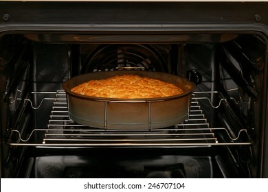 Cake Is Baked In The Oven