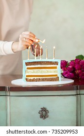 cake with candles