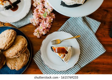 Cake Dessert Frosting Styled Food Caramel Drizzle 