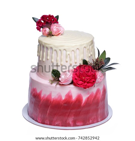 Cake with flowers